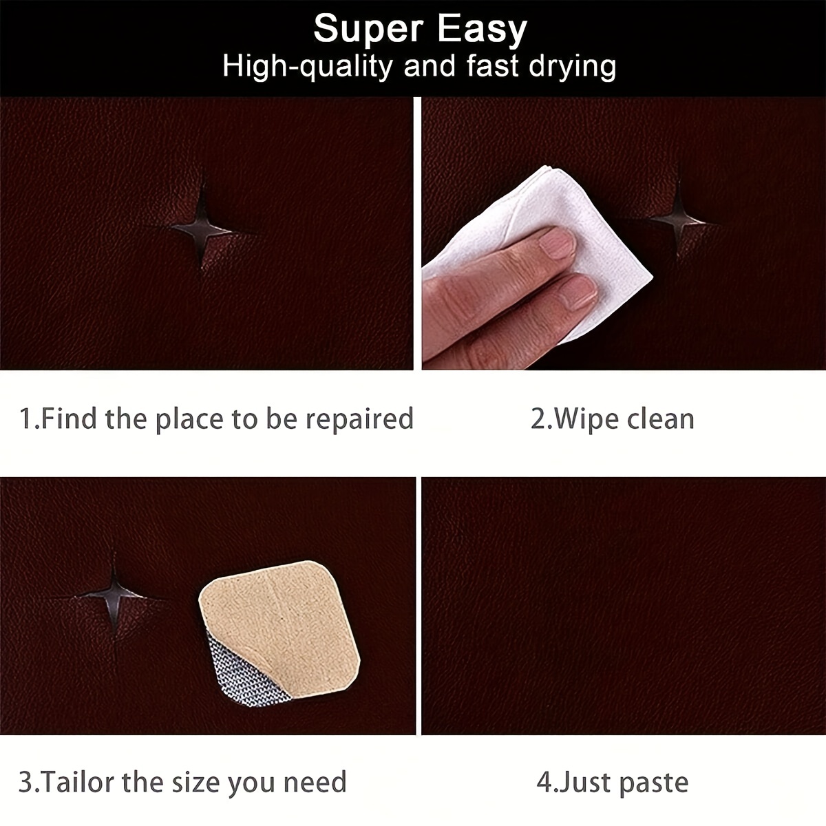  Leather Repair Patch self Adhesive 50X137cm Leather
