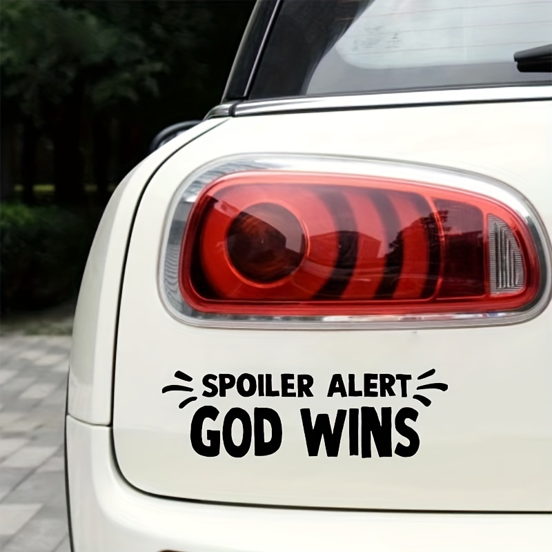 God Wins English Car Bumper Window Glass Sticker Irregular - Temu