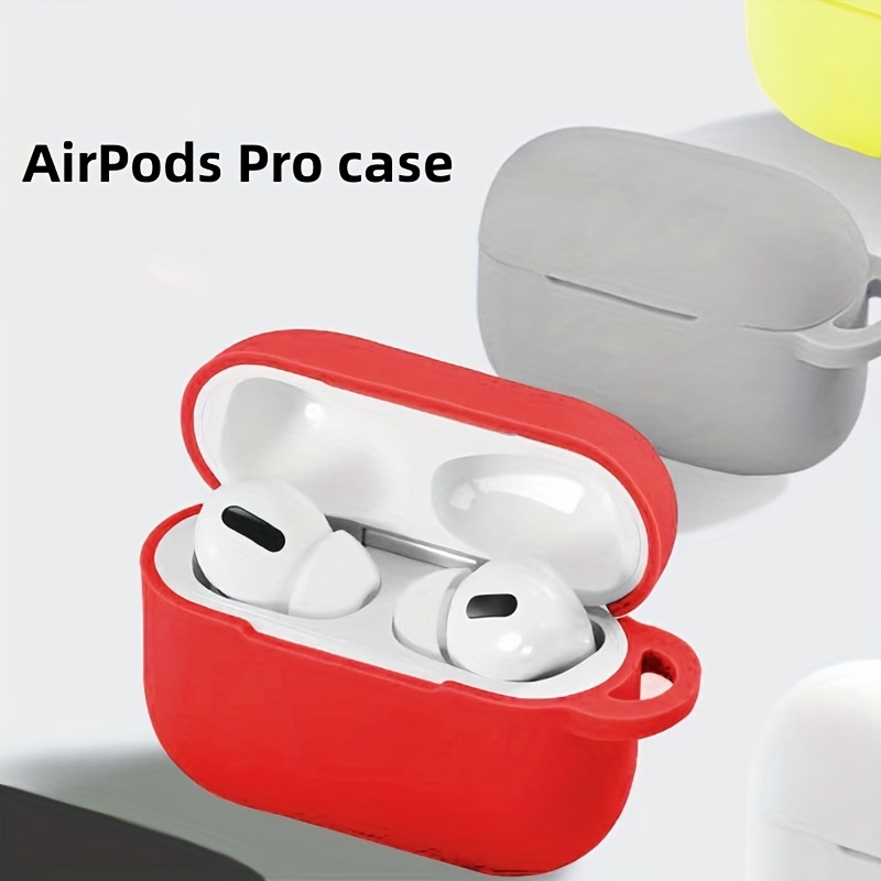 AirPods Pro Case Cover with Keychain, Luxury Shock-Absorbing Premium AirPods Pro Protective Cover Case for AirPods Pro Wireless Charging Case, Front