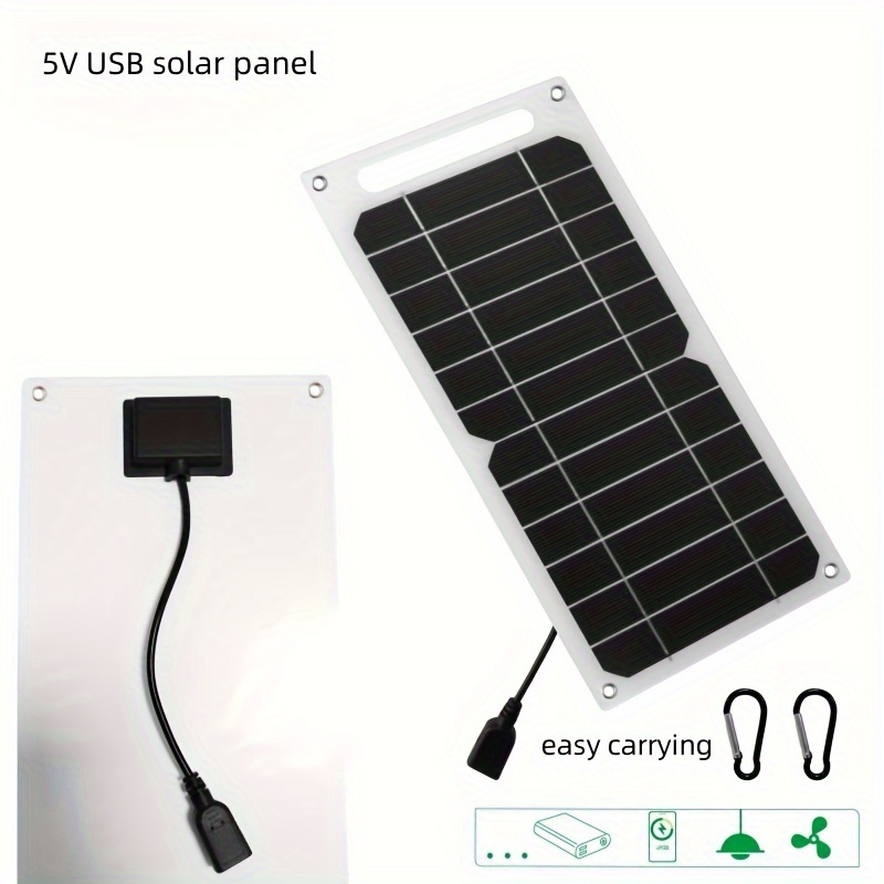 1 Panel Solar Plegable De 20 W Panel Solar Portátil De 5 - Temu Chile