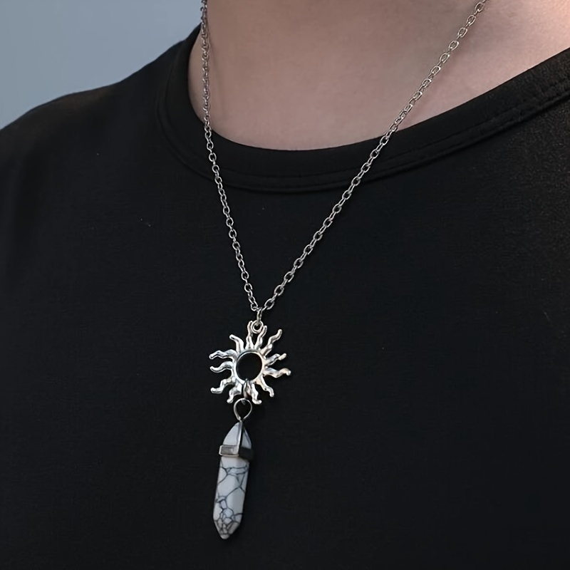 2 Pack Vintage Sun Moon Necklace Set