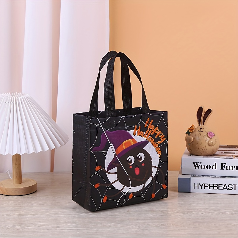 1pc Bolsa Regalo Navidad Halloween Bolsa Lino Cordón Bolsa - Temu