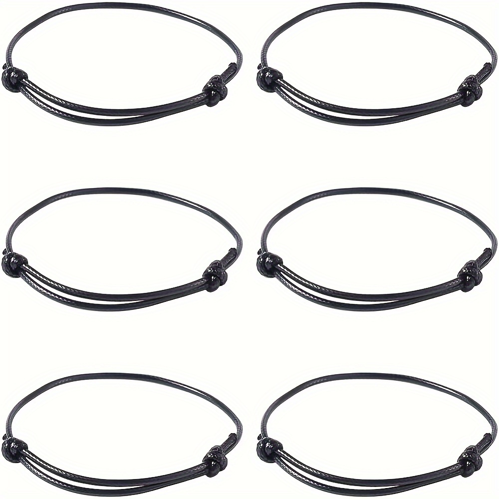 Image of 50pcs Adjustable Bracelet Making Korean Waxed Cord Bracelet String Bangle Cord For Jewelry Making Supplies