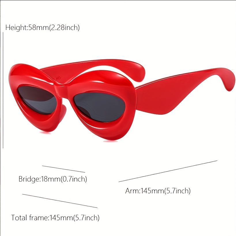 Large Inflated Lip Sunglasses for Women