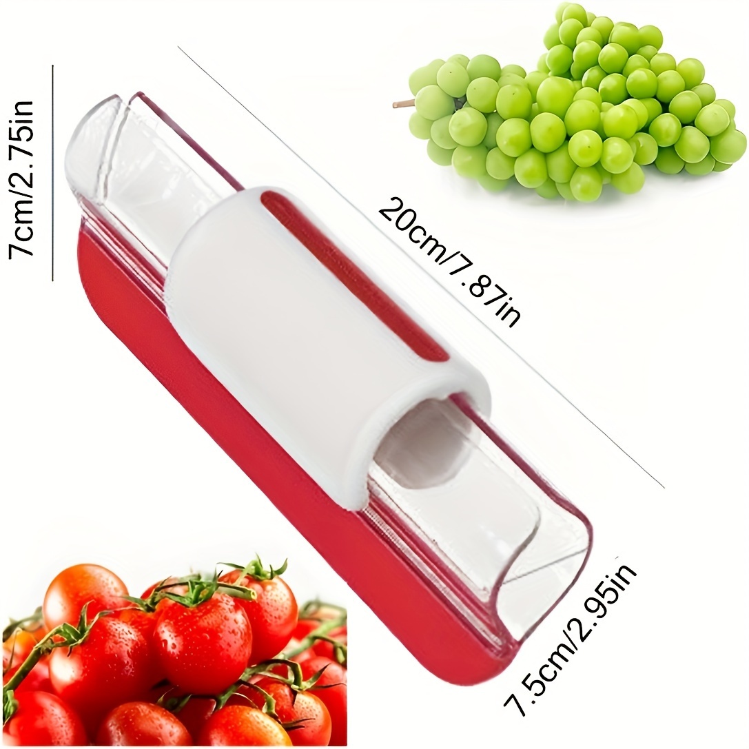 Cherry Tomato Grape Slicer Fruit Vegetable Salad Manual Slicer Fruit and  Vegetable Tool Kitchen Gadget, Progressive Zip Slicer