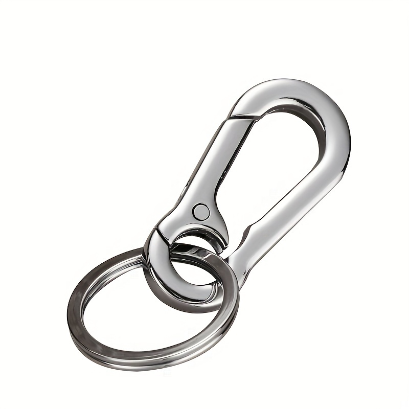 Retro Style Simple Strong Carabiner Shape Keychain Key Chain Ring