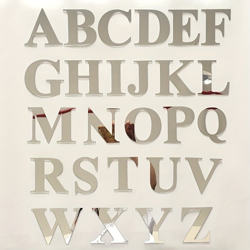 Letras de madera blanca de 12 pulgadas, letras grandes de madera sin  terminar para decoración de pared, letras impresas del alfabeto  independientes