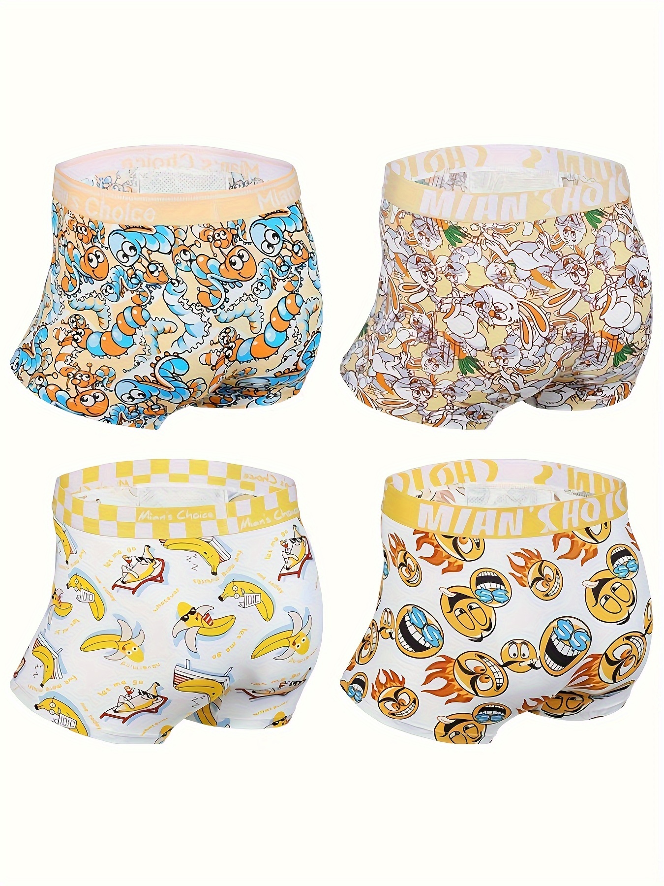 JHKKU Cute Crocodile Cartoon Men's Boxer Shorts Soft Breathable Boxer  Briefs Underwear Button Fly S at  Men's Clothing store