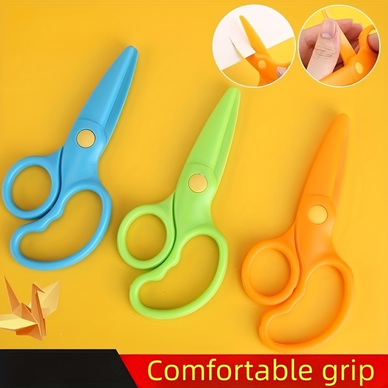 Cute Cartoon Plastic Safety Scissors for Kids Children Knife Cutter for DIY  Paper Handwork, Kindergarten Scissors 