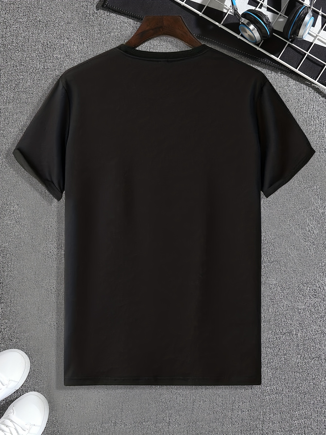 Geometric Pattern Print Men's Sports T-shirt