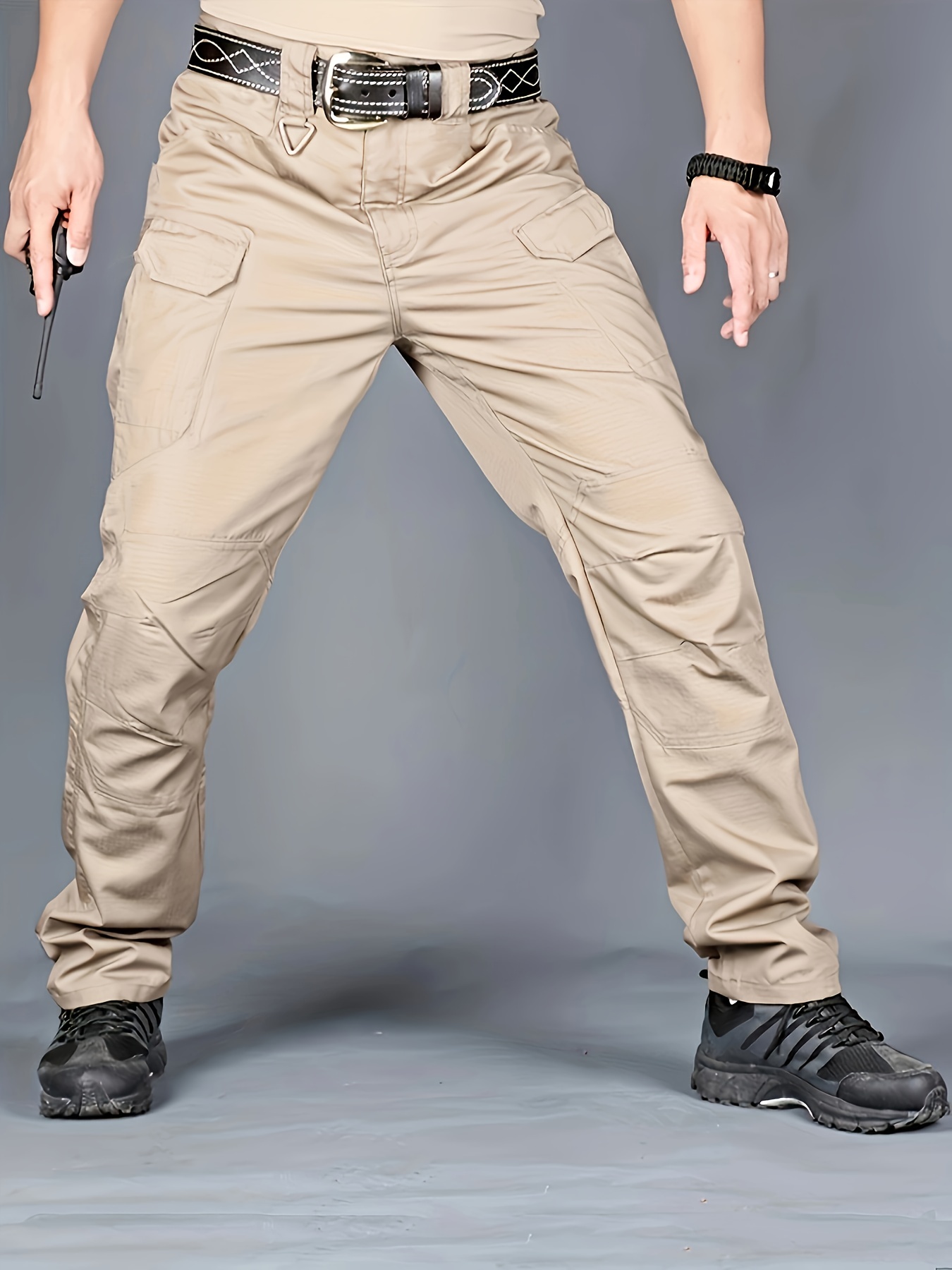 Plus Size Men's Thin Cargo Pants Side Pockets Spring Summer - Temu