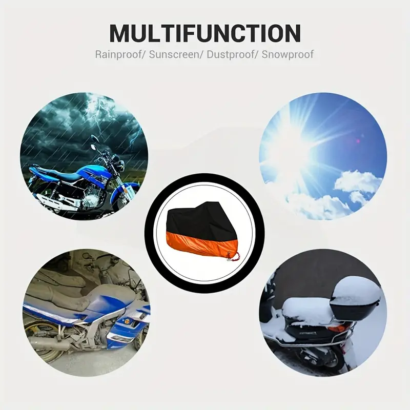Funda Impermeable, Protector Moto Impermeable Alta Durabilidad Anti UV Para  Motos De Montaña ANGGREK AHTJB0