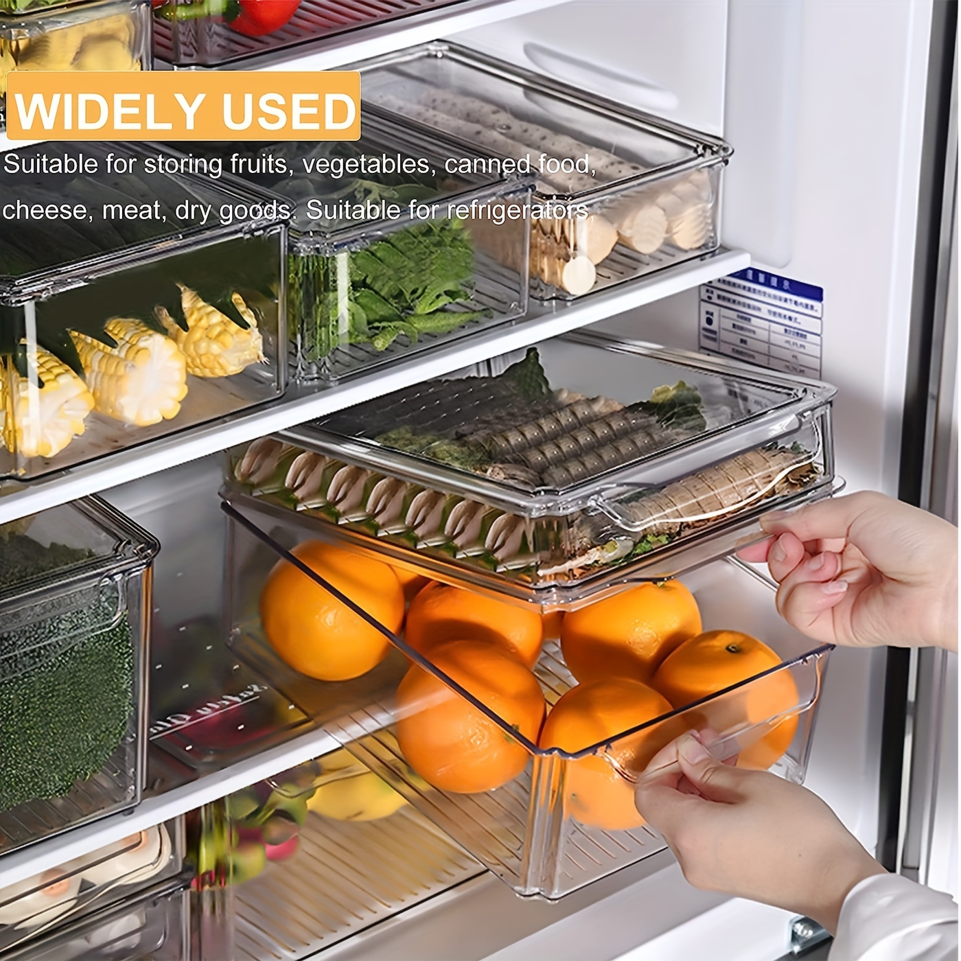Pure Future Fridge Organizer Stackable Refrigerator Organizer Bins with Dry  Food Containers with Lids for Kitchen Pantry Organization and Storage and  Food, Drinks, Fruits, Vegetable (Set of 12) - Yahoo Shopping