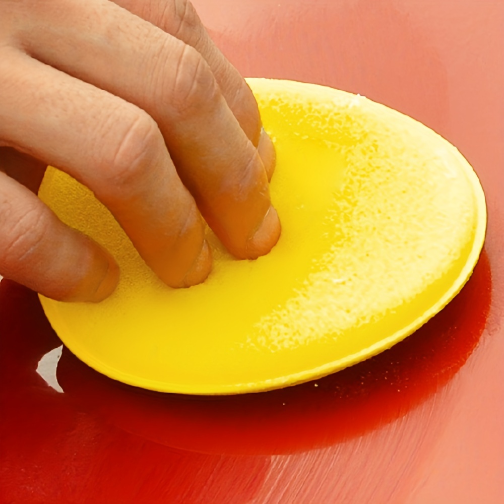 Car Round Waxing Polishing Sponge High Density Foam - Temu