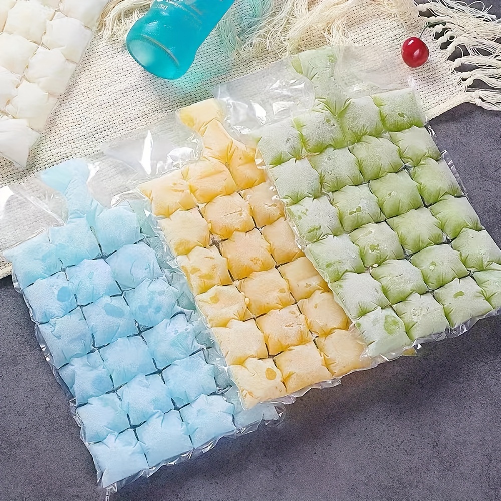 Self-sealing Disposable Ice Bag With Freezer Tray & Creative Ice Bag For  Making Passion Fruit Ice Cubes