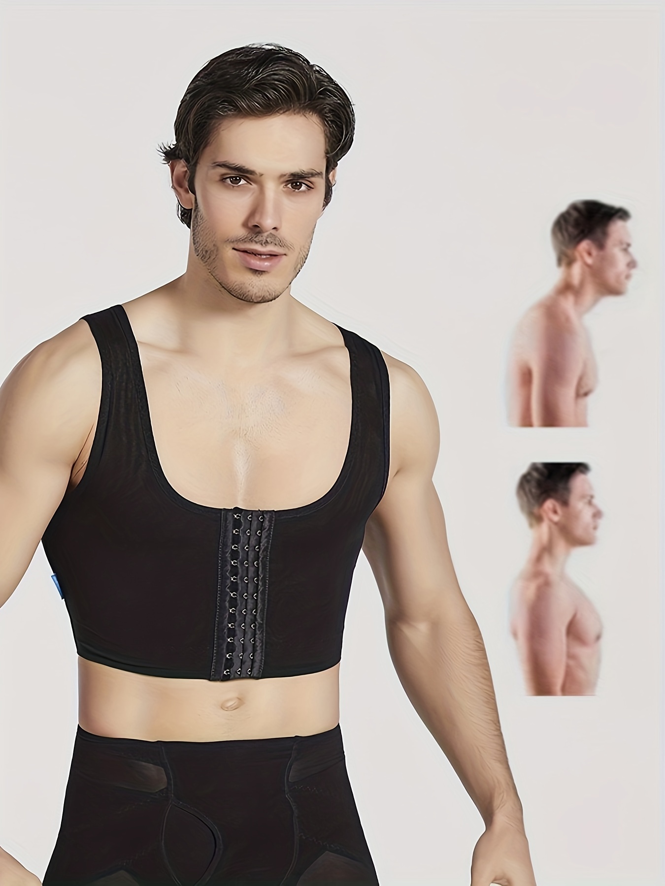 Rear and Hip Padded Brief. Men Compression Shirts, Girdles, Chest Binders,  Hernia Garments