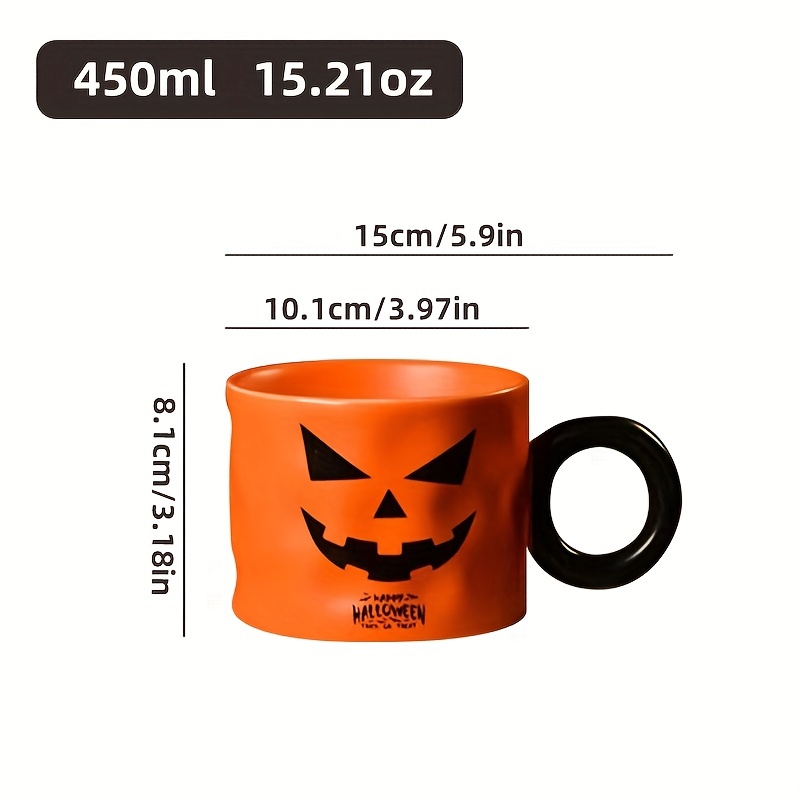 1 Pz Tazza Da Caffè Di Halloween Con Cucchiaio 450 Ml / 15 - Temu Italy