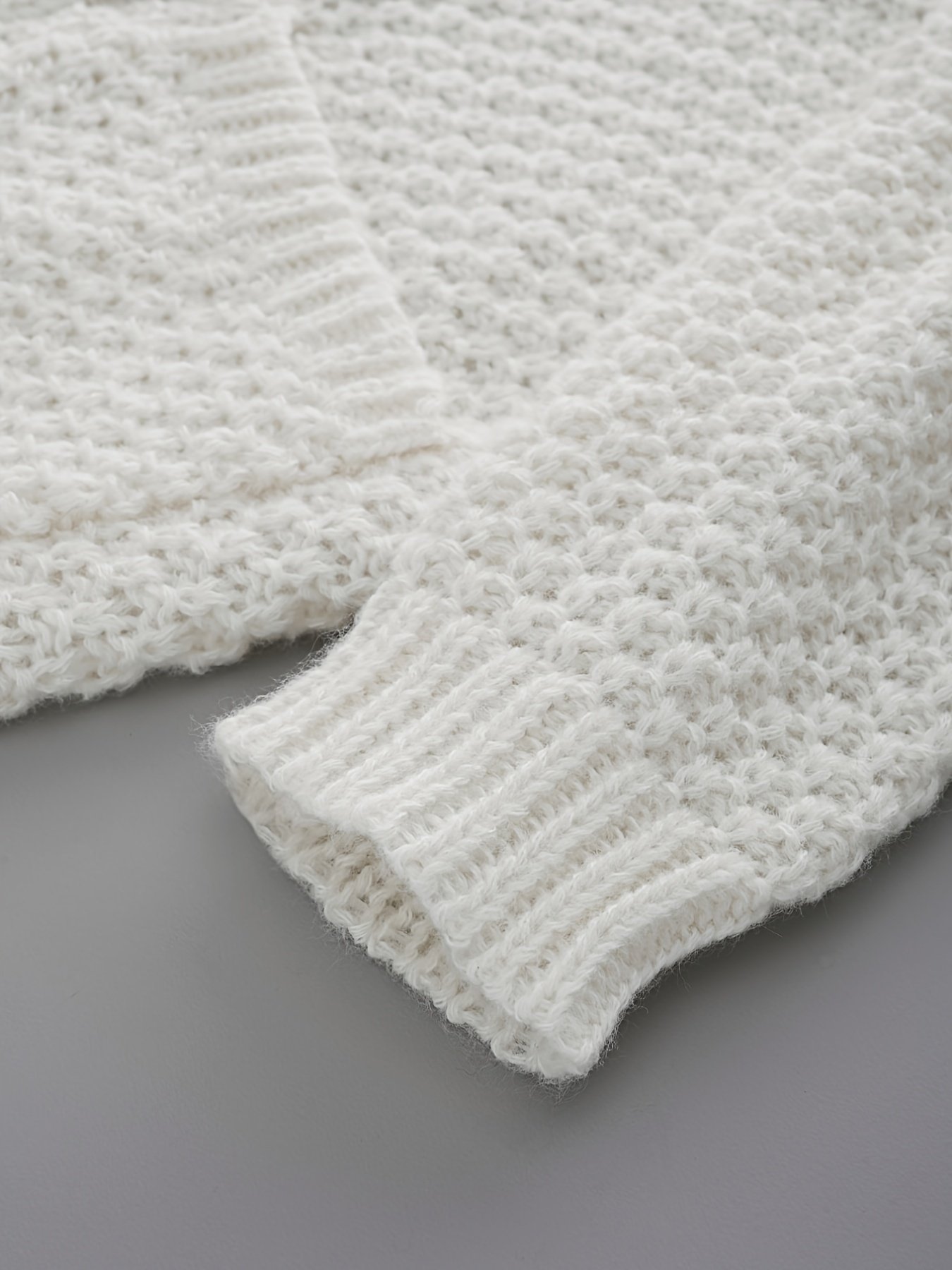 Maternity Knitted Sweater Top with Loose Pocket