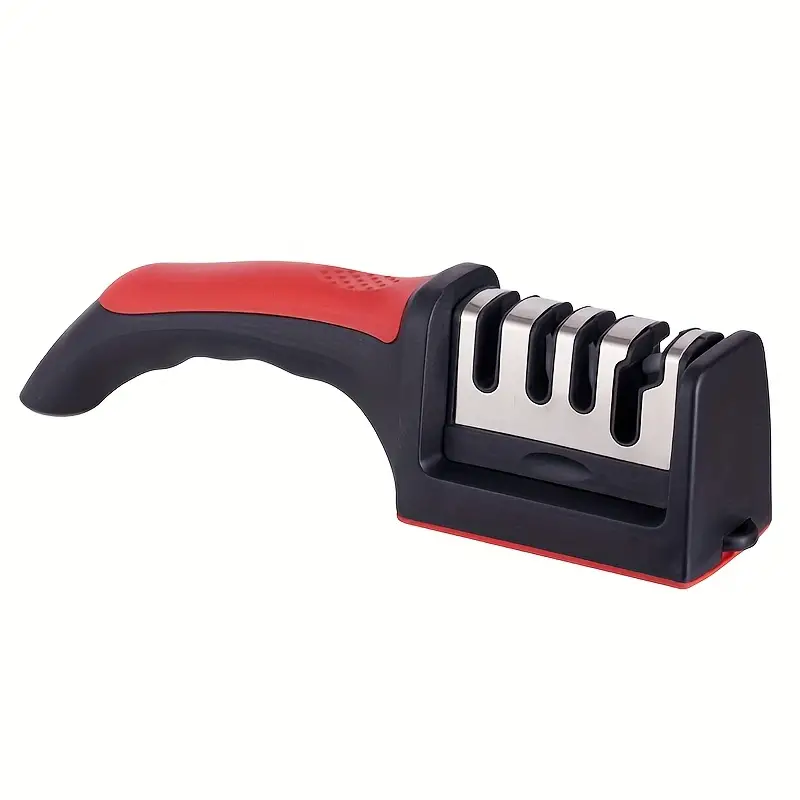 Knife Sharpener, 4 Stage Knife Sharpener, Ergonomic And Easy To Use Knife  Sharpening Kit With 4 Stage Sharpening Slots, Stainless Steel 1 Kitchen Knife  Sharpener For Kitchen Knives, Kitchen Stuff, - Temu