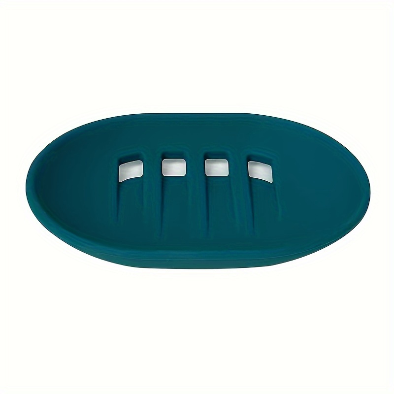 Creative Oval Shape Soap Dish Soap Case Silicone Box Shower