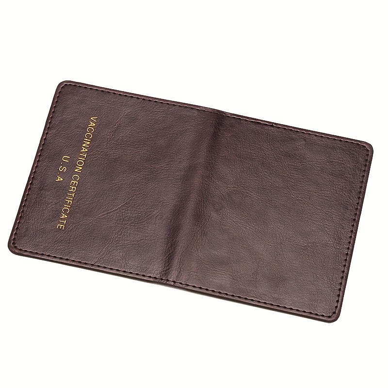 High Quality Simple Men's Women's Pu Leather Passport Protective Case,  Credit Card Bank Card Licence Holder Birthday Gift Wallet - Temu Germany