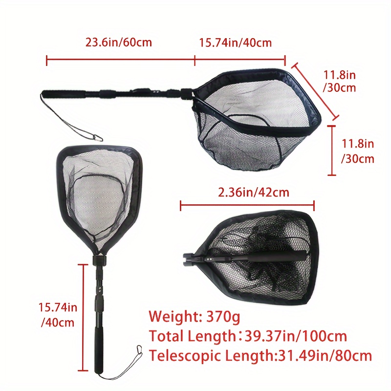 Ultra Lightweight Portable Foldable Fish Landing Net - Temu Canada