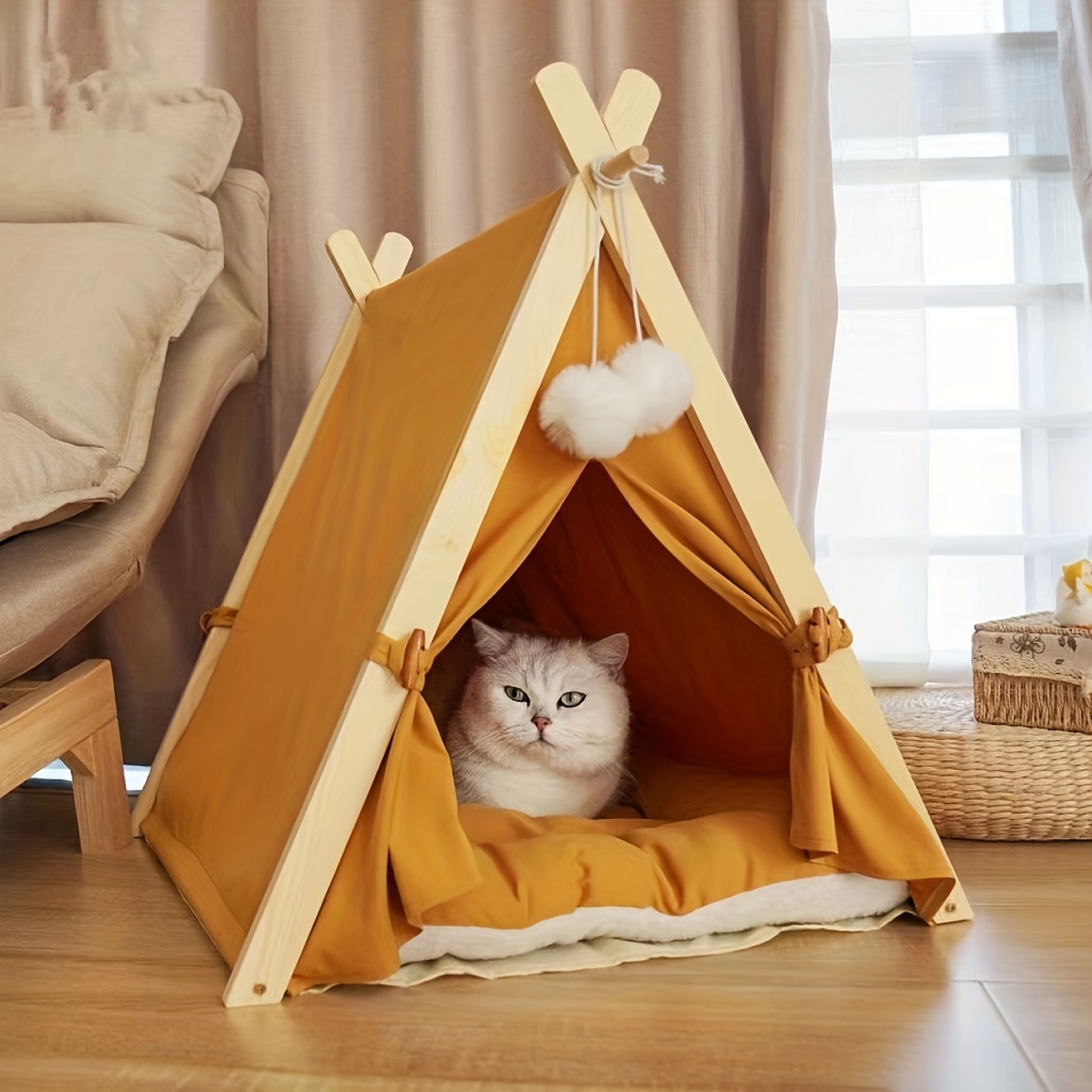 Cerca exterior para gatos de casa, tienda de campaña portátil para gato,  túnel y casa de juego, carpas al aire libre para animales pequeños (casa
