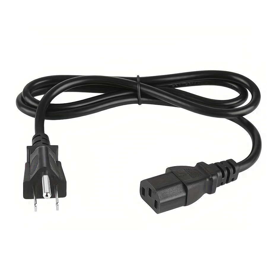 Cordon d'alimentation AC 2 broches cordon d'alimentation 3.9ft Standard  125V cordon d'alimentation de remplacement pour TV PS4 PS5 haut-parleur  monite