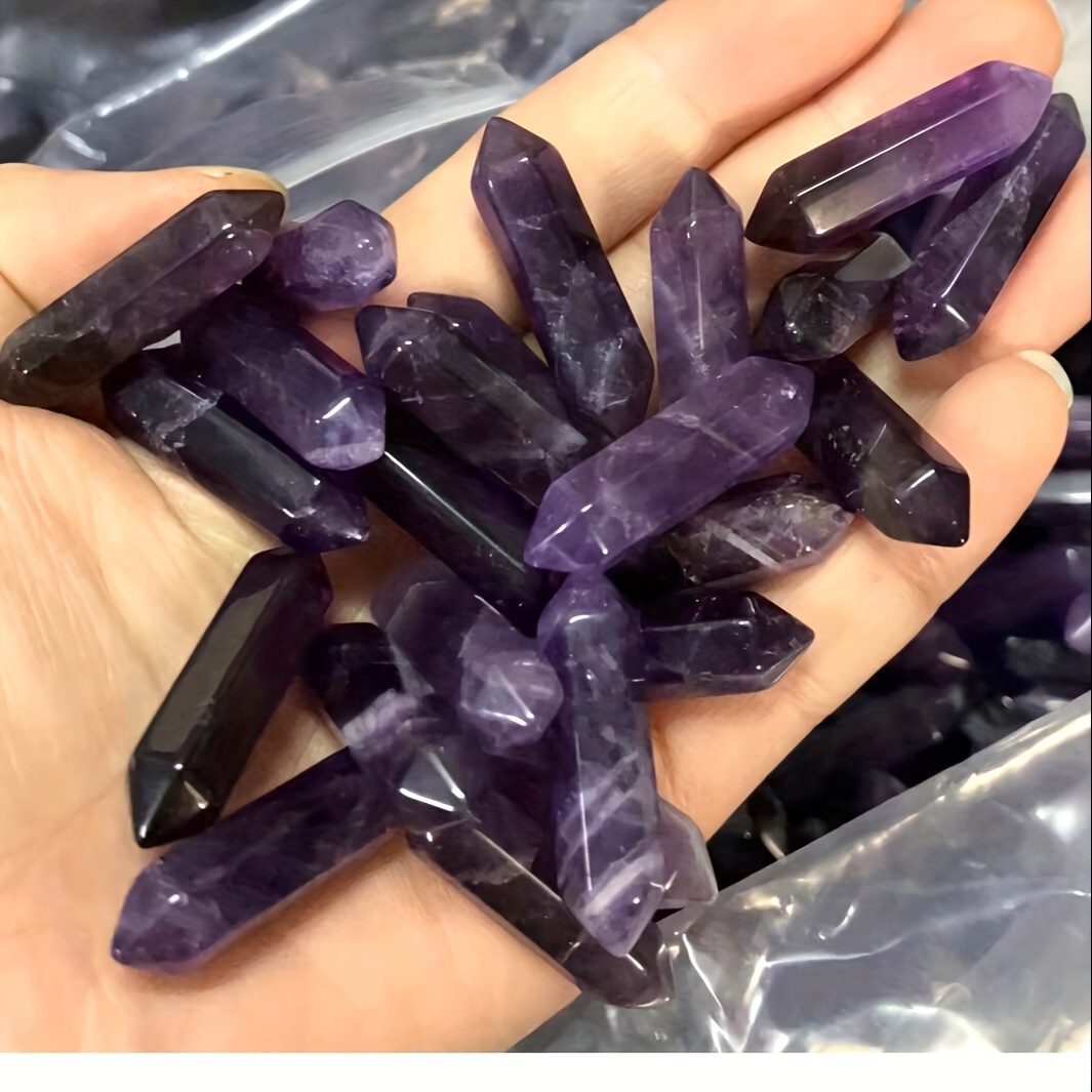 

5pcs Natural Amethyst, Stones, Romantic Amethyst Gift