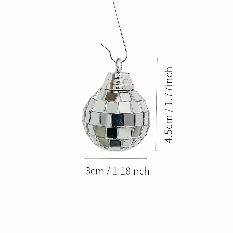 2cm Mirror Disco Ball silvery Glass Bright Reflective - Temu