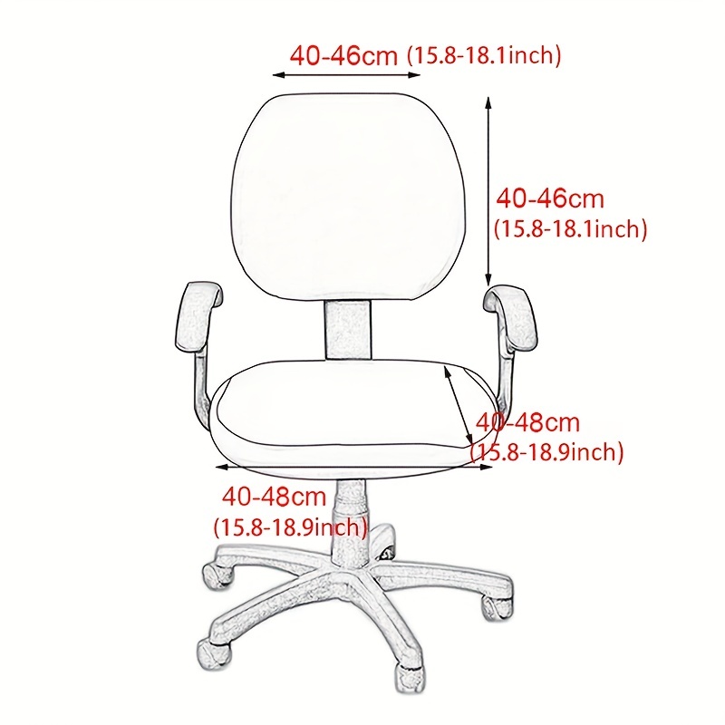 2 Pezzi/set Fodera Per Sedia Da Ufficio Elastica Stampata, Copertura  Protettiva Per Sedia, Per Soggiorno, Ufficio, Casa, Decorazioni Per La Casa  - Temu Italy