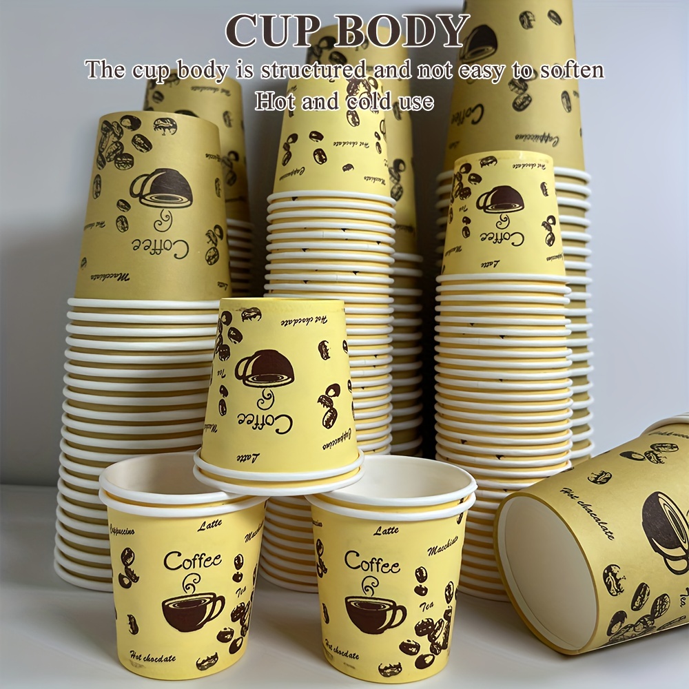 Thickening Disposable Paper Cups Household Commercial Anti - Temu