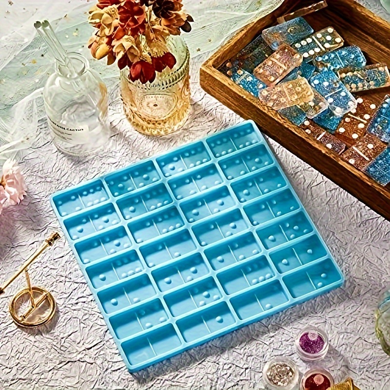 Dominoes Mold Epoxy Resin Candy Mold Clay Dominoes 28 cavity - Temu