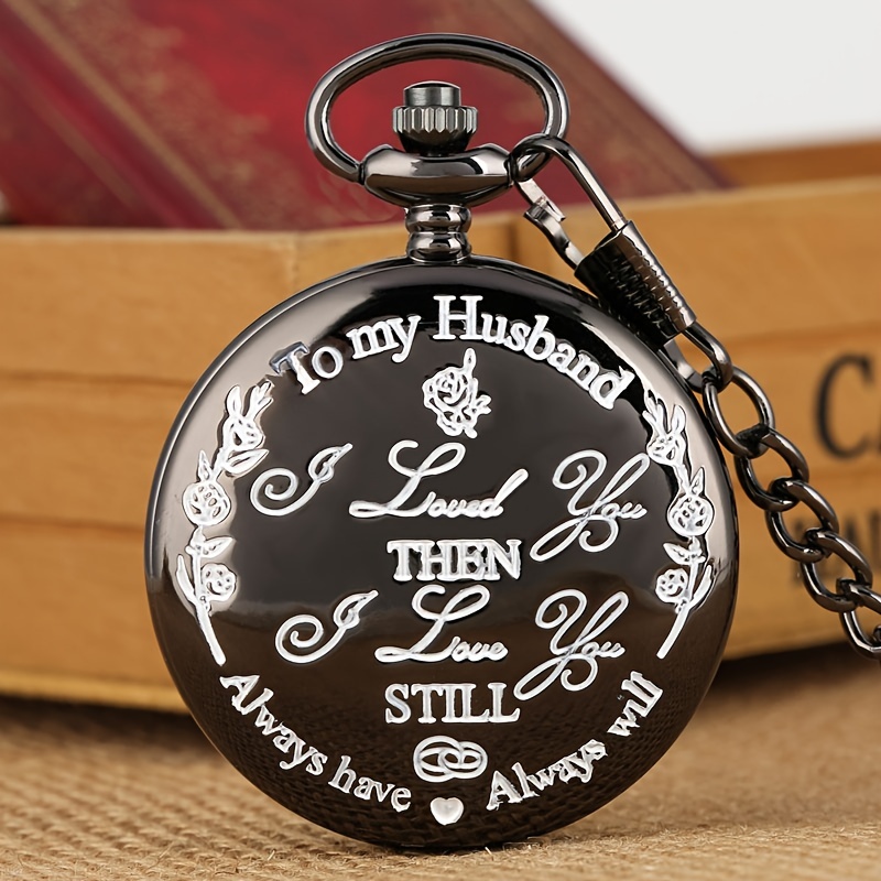 Engraved pocket best sale watch for husband