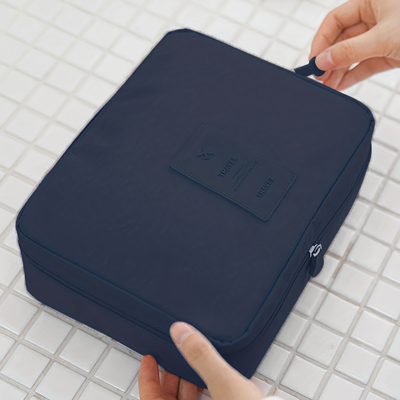 Portable Zipper Toiletry Bag Multifunctional Travel Storage - Temu Canada