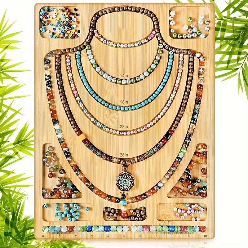 Enrichoice New Bamboo Combo Beading Board for Jewelry Bracelet Making and  Other Jewelry Necklaces Design Beading Mats Trays