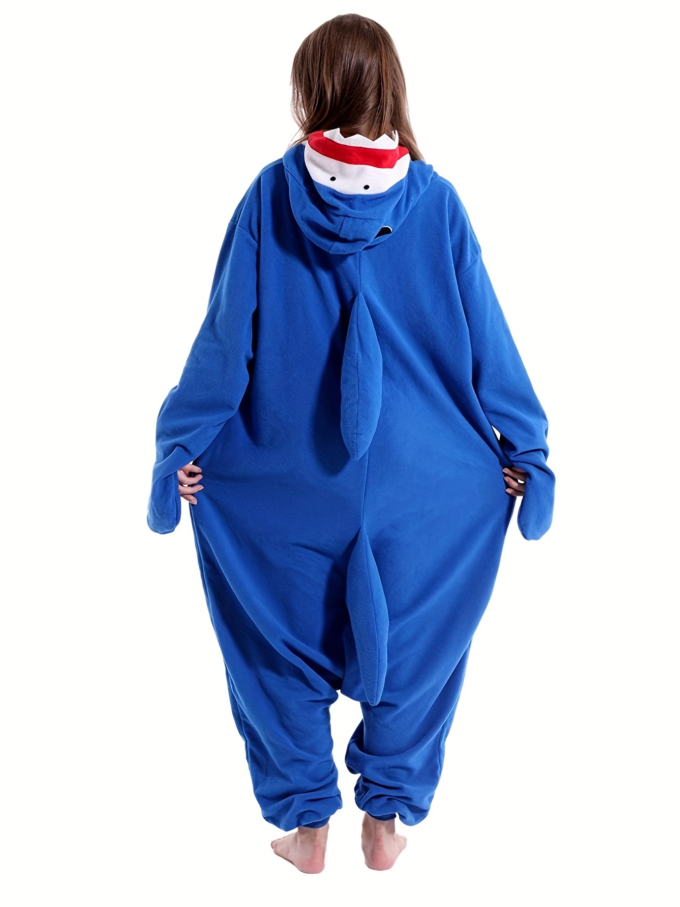 Kigurumis-Pijama con estampado de tiburón para hombre y mujer