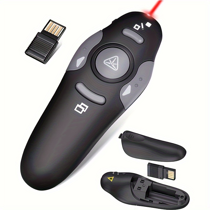 Acheter Présentateur sans fil 2.4 GHz avec stylo pointeur Laser rouge,  télécommande USB RF, présentation Powerpoint PPT, haute qualité