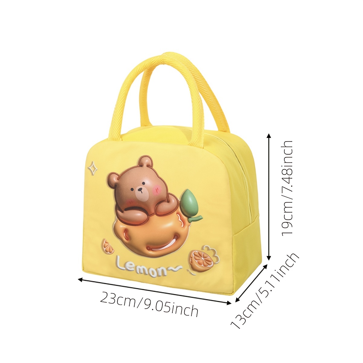 Cartoon Pattern Insulation Bag Portable Lunch Bag for Outdoor Camping School