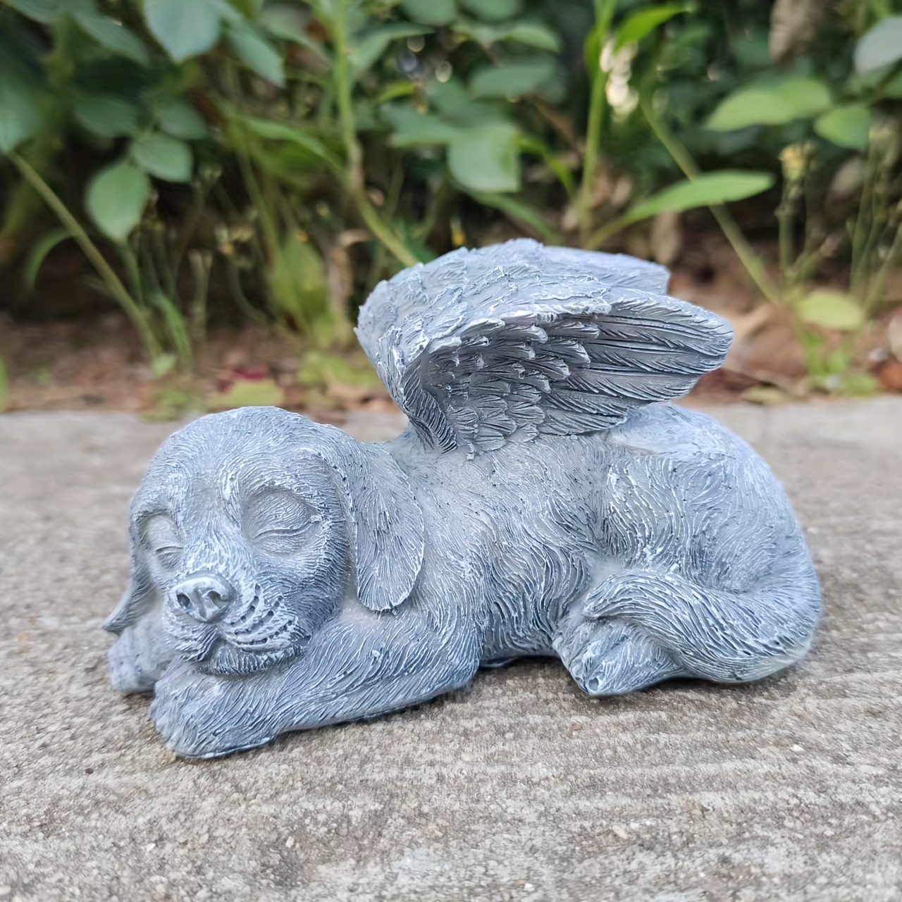 Statue commémorative d'ange de chat commémorant notre bébé en