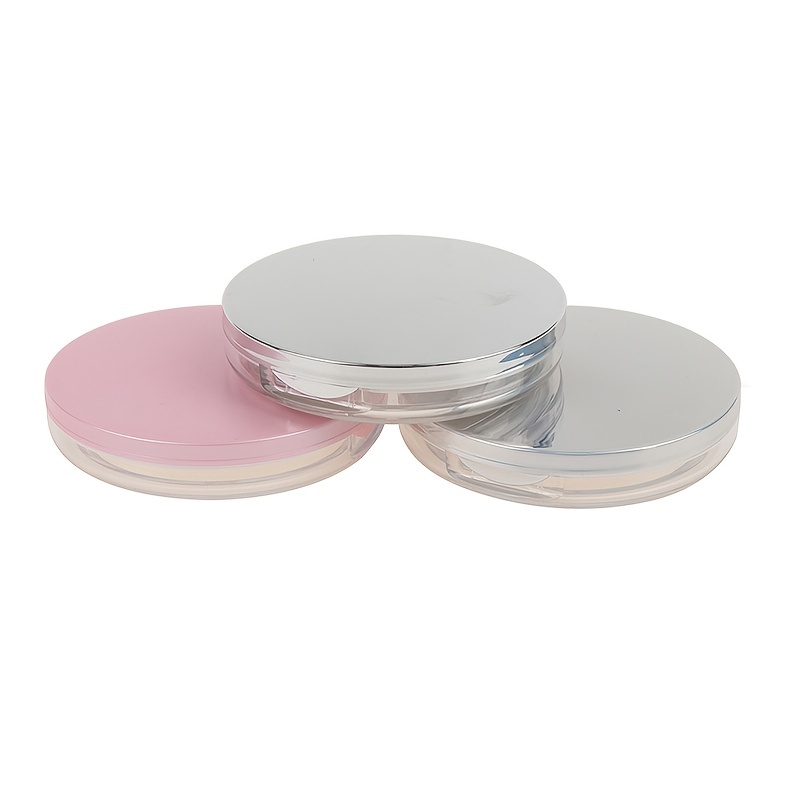 GIYOMI 2PCS Portable Loose Powder Container Makeup Case Travel Kit 10ml  Compact Container DIY Makeup Powder Case with Sponge Powder  Puff,Elasticated