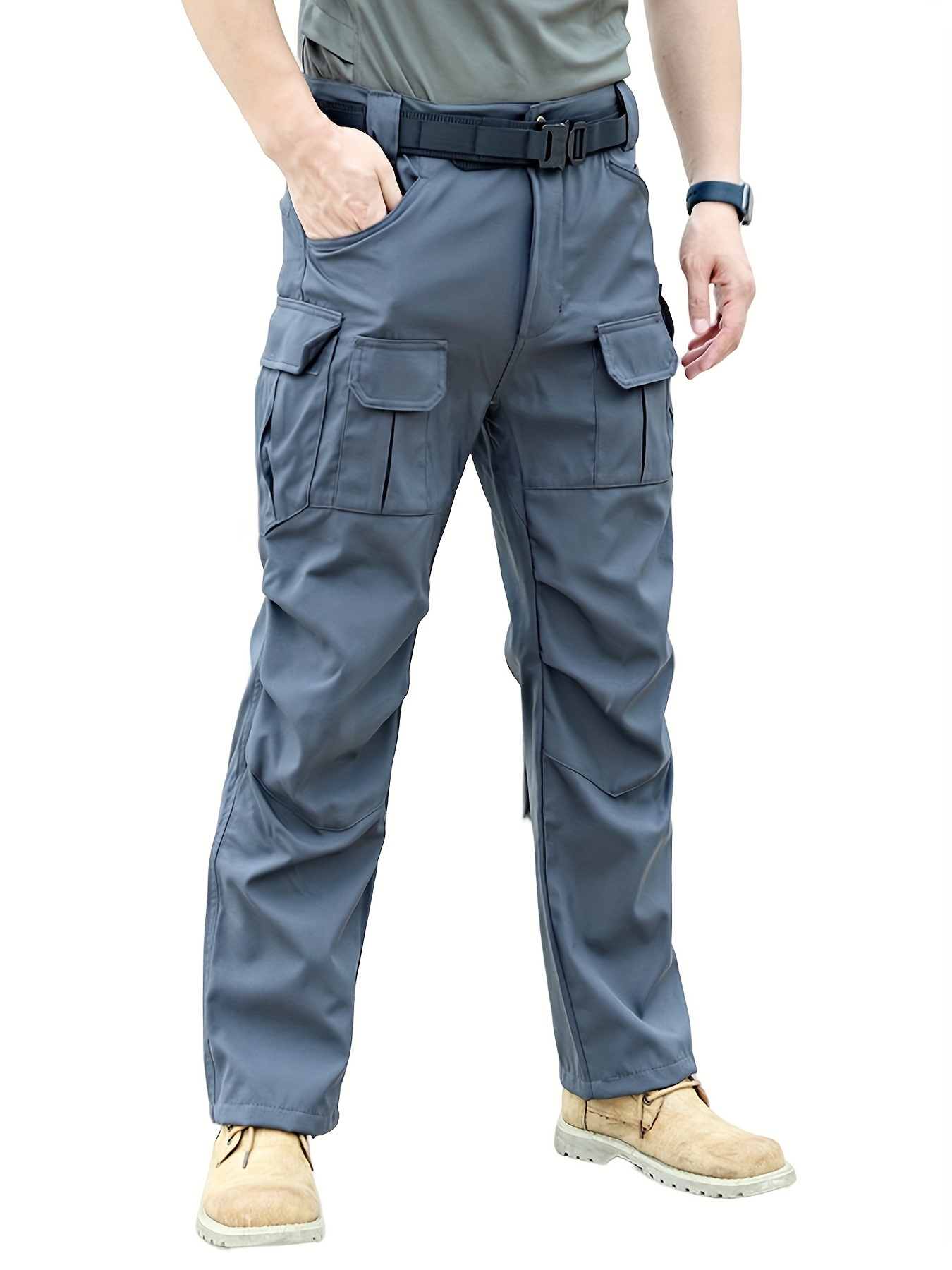 TRGPSG Men's Tactical Pants, Waterproof Hiking Pants, Military