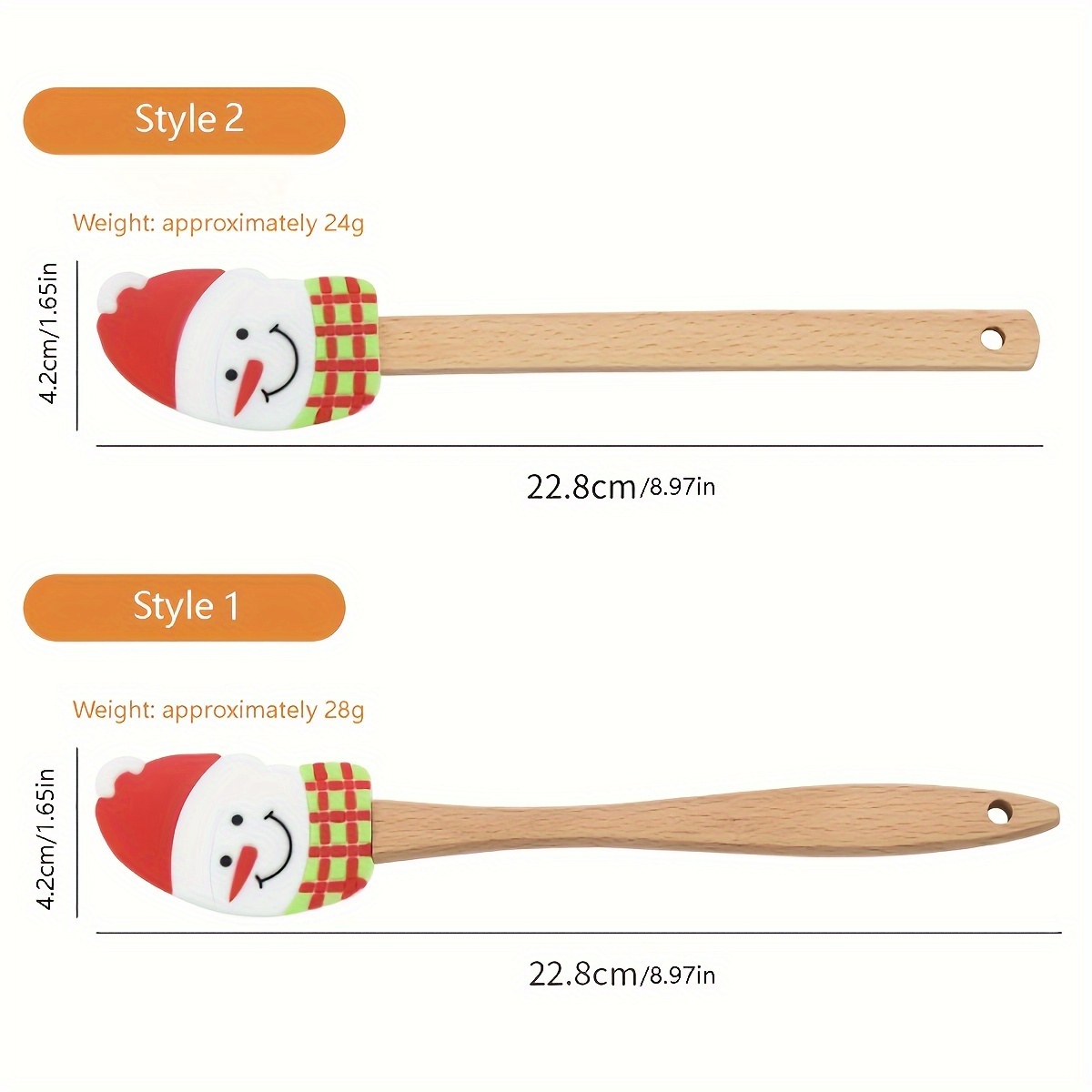 Silicone Cream Spatula, Christmas Tree Cream Spatula, Santa Claus Spatula,  Snowman Cake Mixing Batter Scraper With Wooden Handle For Kitchen Baking  Tools, Kitchen Stuff - Temu