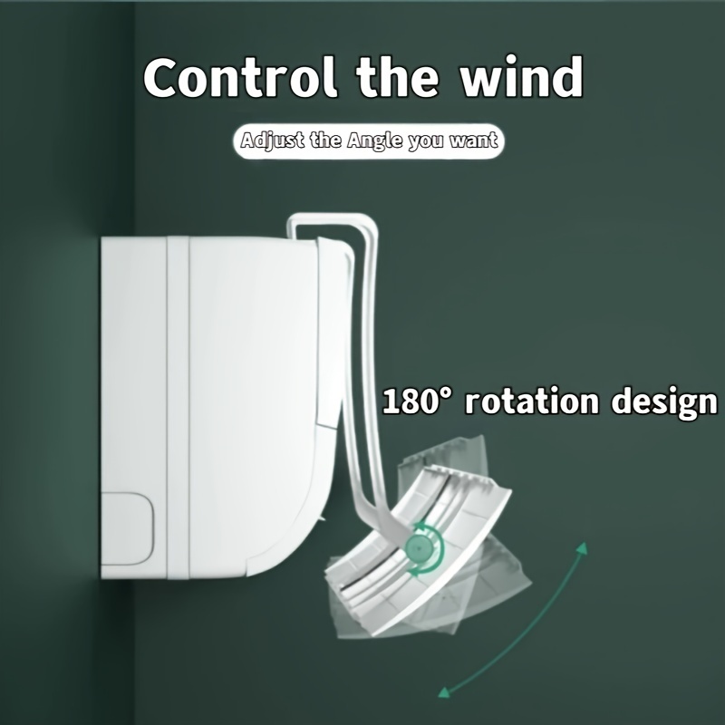 1pc Deflector Viento Aire Acondicionado Guía Aire Doméstico - Temu