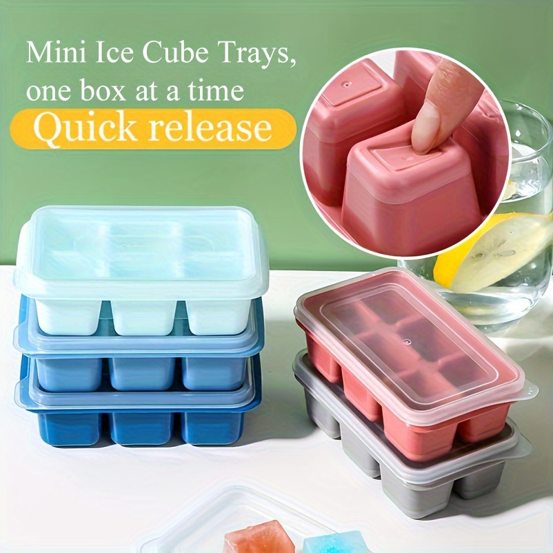 Ice Cube Tray Refrigerator With Small Square Ice Cube Tray - Temu