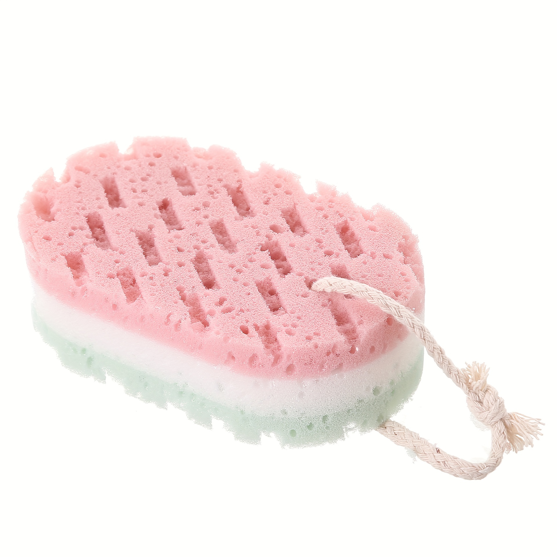 Bath Sponge Three Layer Sponge Body Scrubber Shower Sponge For