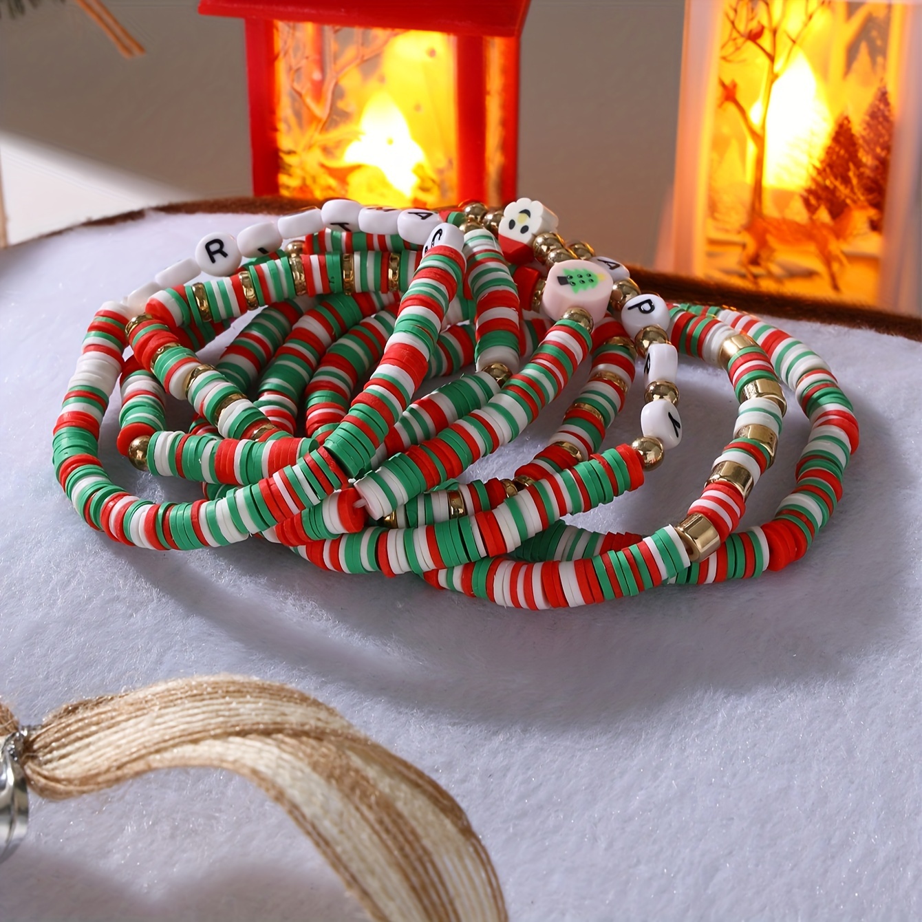 Wholesale Cute Letter soft clay Christmas Women's Bracelets - Nihaojewelry