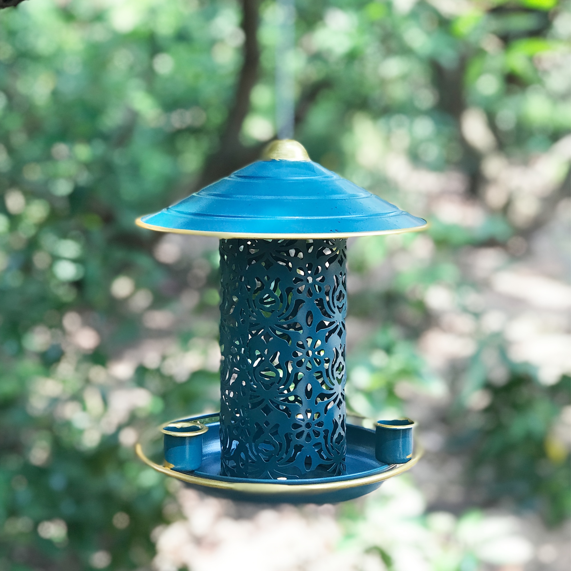 Mangeoire à oiseaux rétractable pour oiseaux sauvages à suspendre à  l'extérieur - Grande capacité de 2,8 kg - Pour cardinal, pinson, mésange,  geai bleu (vert) : : Terrasse et Jardin