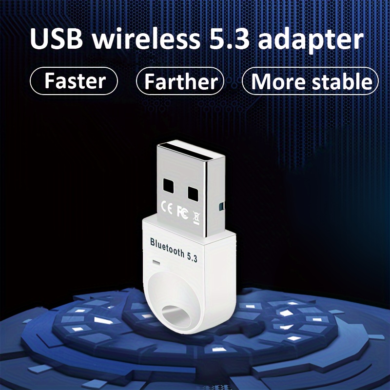 Bluetooth USB 5.3, Plug & Play Adaptador Bluetooth para PC