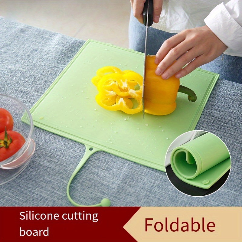 New Kitchen Multifunctional Silicone Cutting Board Storage - Temu